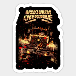 Locked In A Battle With The Green Goblin Maximum Overdrive Horror Tee Sticker